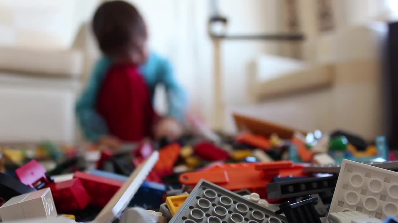 Stock Video Boy Pulling A Lot Of Legos To The Floor While Live Wallpaper For PC