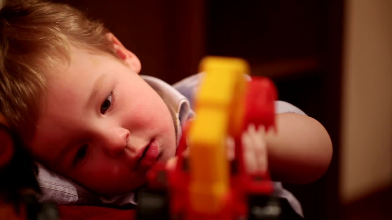 Stock Video Boy Playing With Toy Trucks Live Wallpaper For PC
