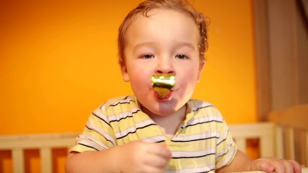 Stock Video Boy Playing With A Party Streamer Live Wallpaper For PC