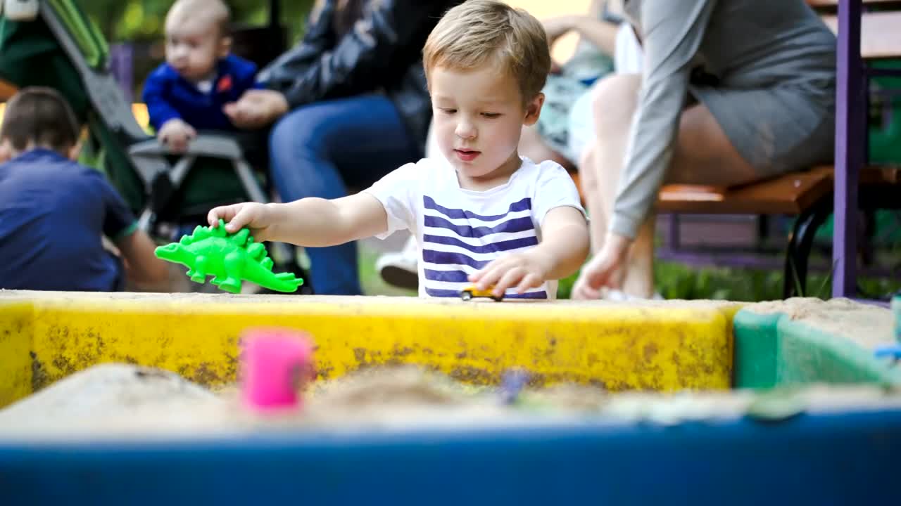 Stock Video Boy Playing In A Sand Box Live Wallpaper For PC