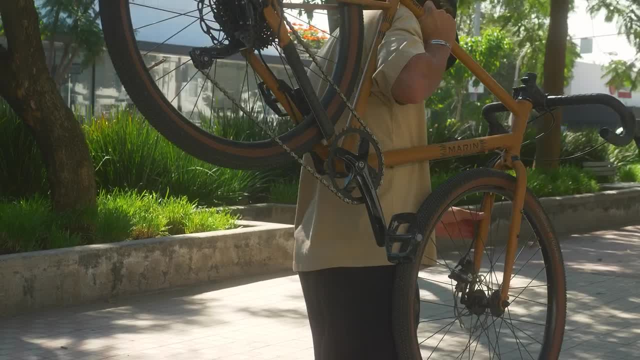 Stock Video Boy Loading His Bike In A Park Live Wallpaper For PC