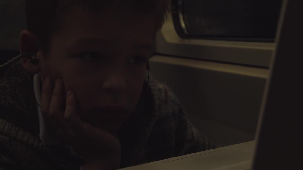 Stock Video Boy Listening To Music On A Train Live Wallpaper For PC