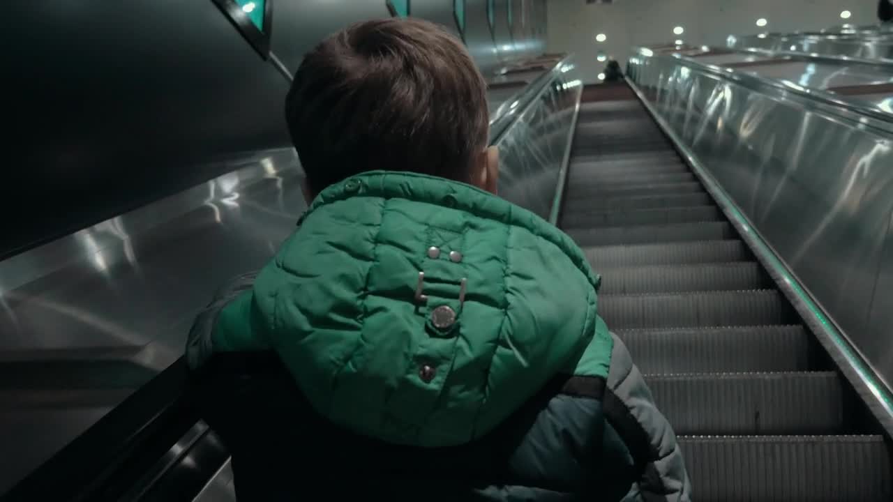 Stock Video Boy Heading Up An Escalator Live Wallpaper For PC