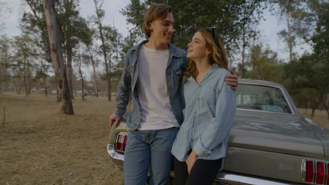 Stock Video Boy And Girl Talking On A Road Trip Through Nature Live Wallpaper For PC