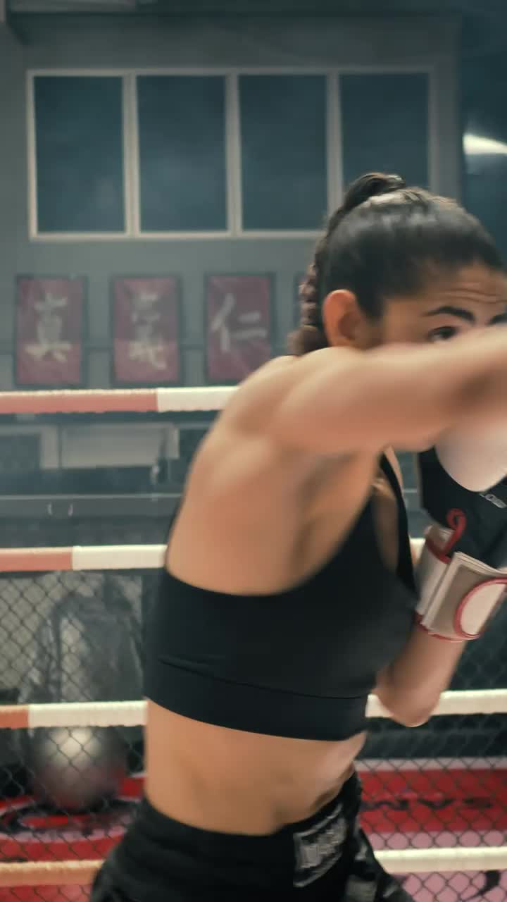 Stock Video Boxing Trainer And His Apprentice In A Training Live Wallpaper For PC