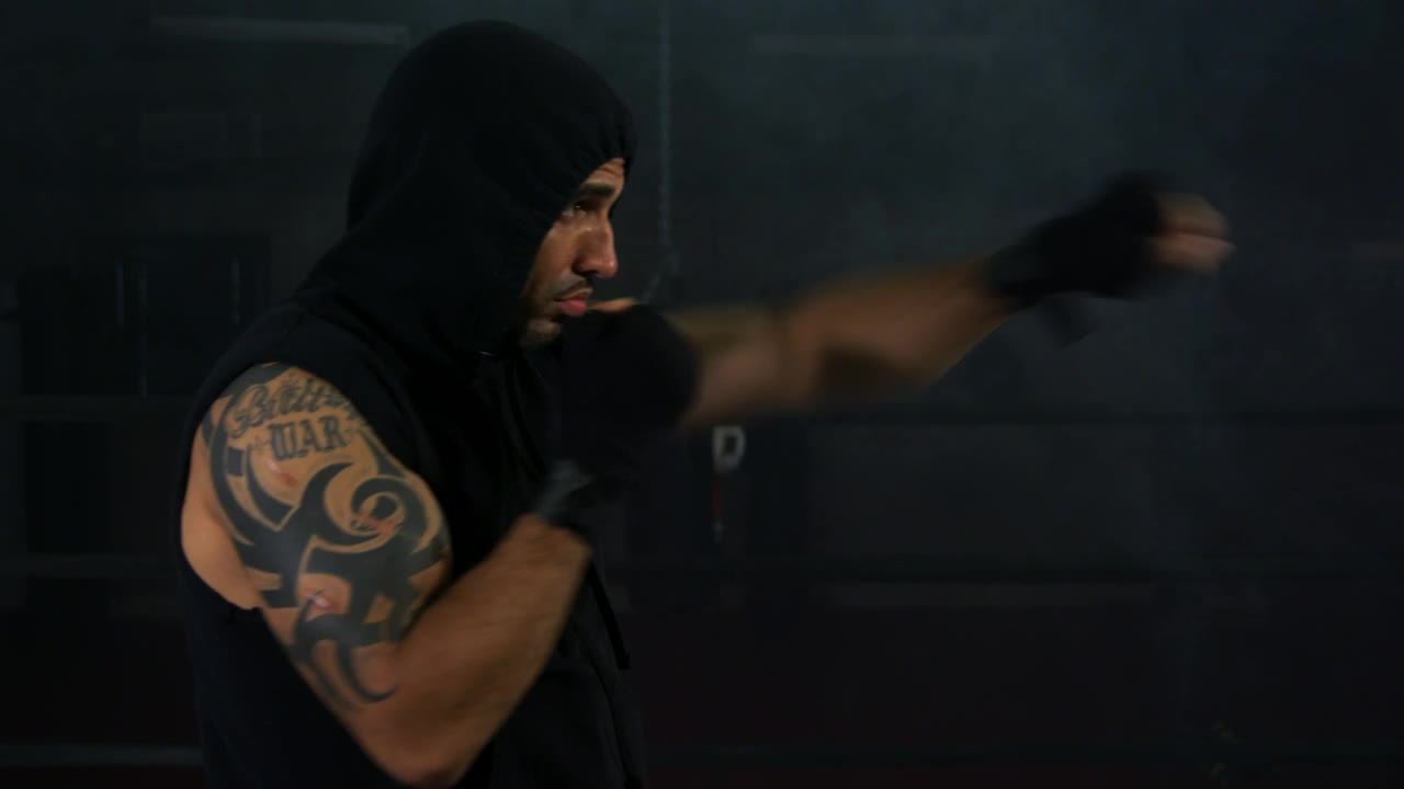 Stock Video Boxer Wearing A Hood Live Wallpaper For PC