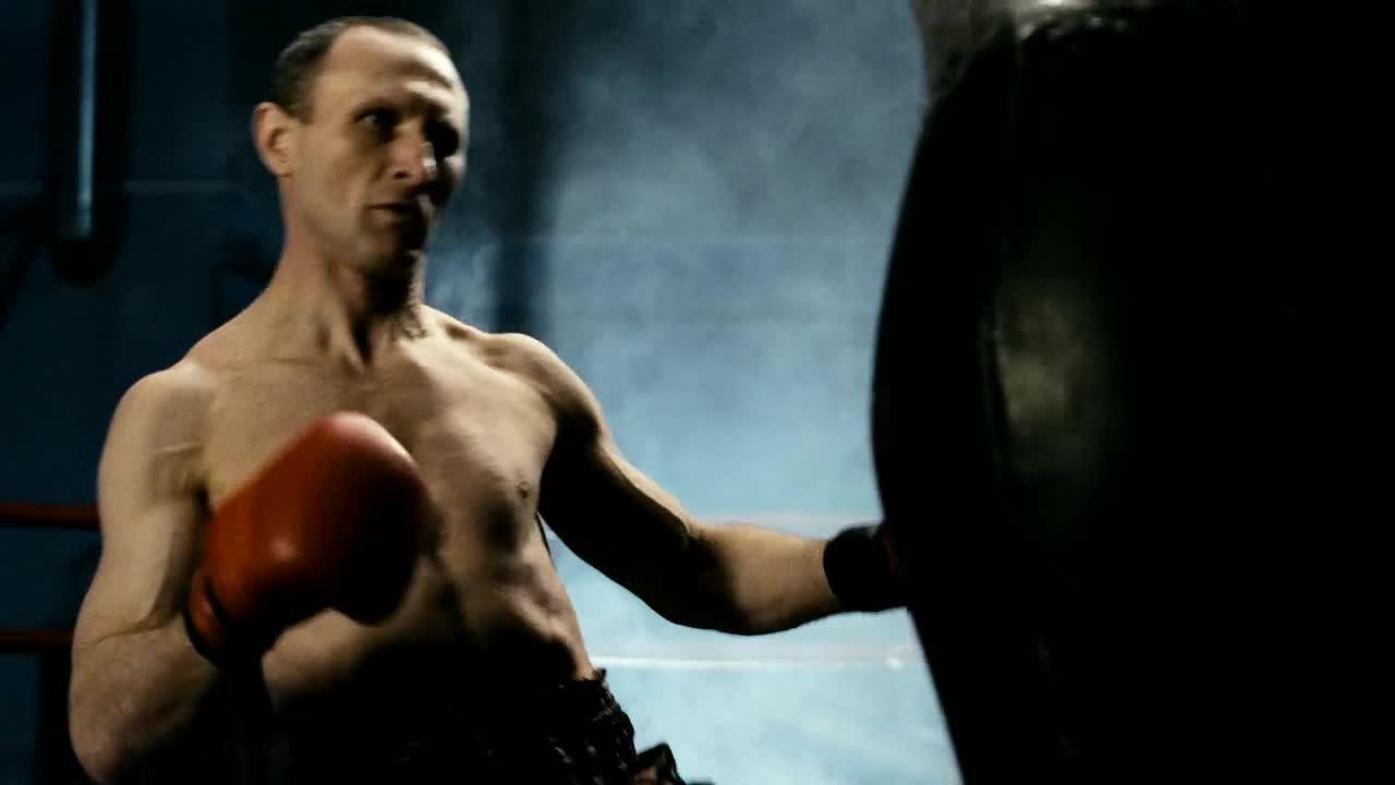 Stock Video Boxer Training Hard With The Punch Bag Live Wallpaper For PC