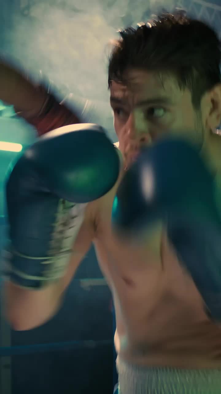Stock Video Boxer Skillfully Fighting In A Semi Professional Match Live Wallpaper For PC