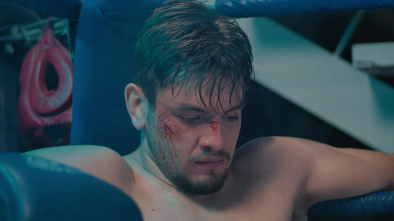 Stock Video Boxer Bleeding After A Fight Live Wallpaper For PC