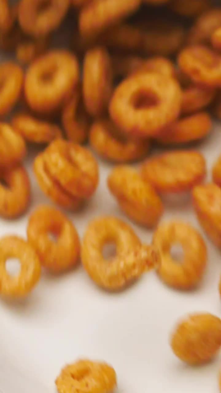 Stock Video Bowl Being Filled With Oatmeal And Cinnamon Rings Cereal Live Wallpaper For PC