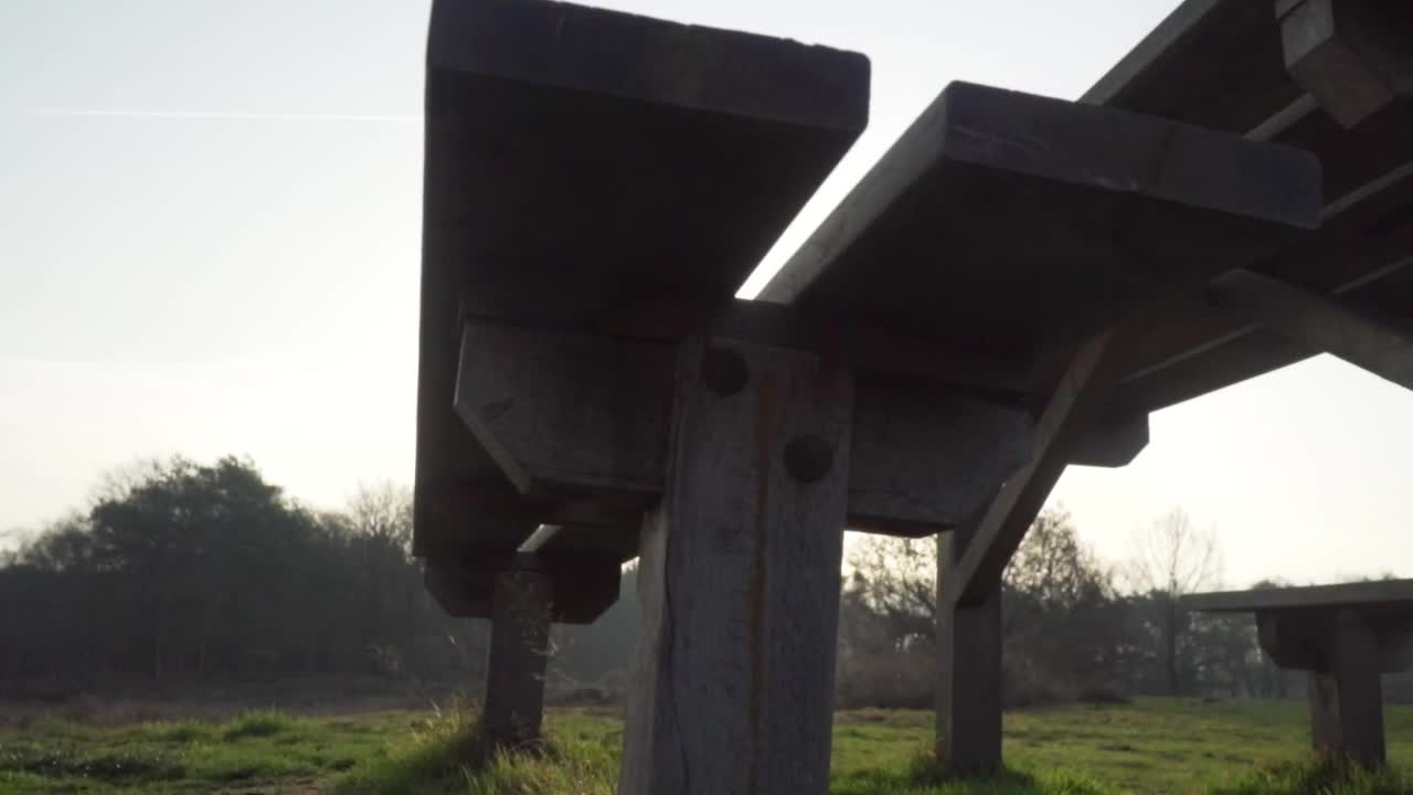 Stock Video Bottom Of A Picnic Table In The Countryside Live Wallpaper For PC