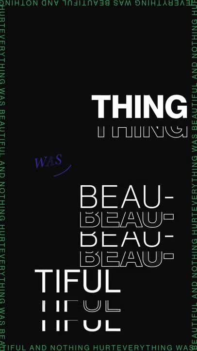 Stock Video Border Text Quote Live Wallpaper For PC