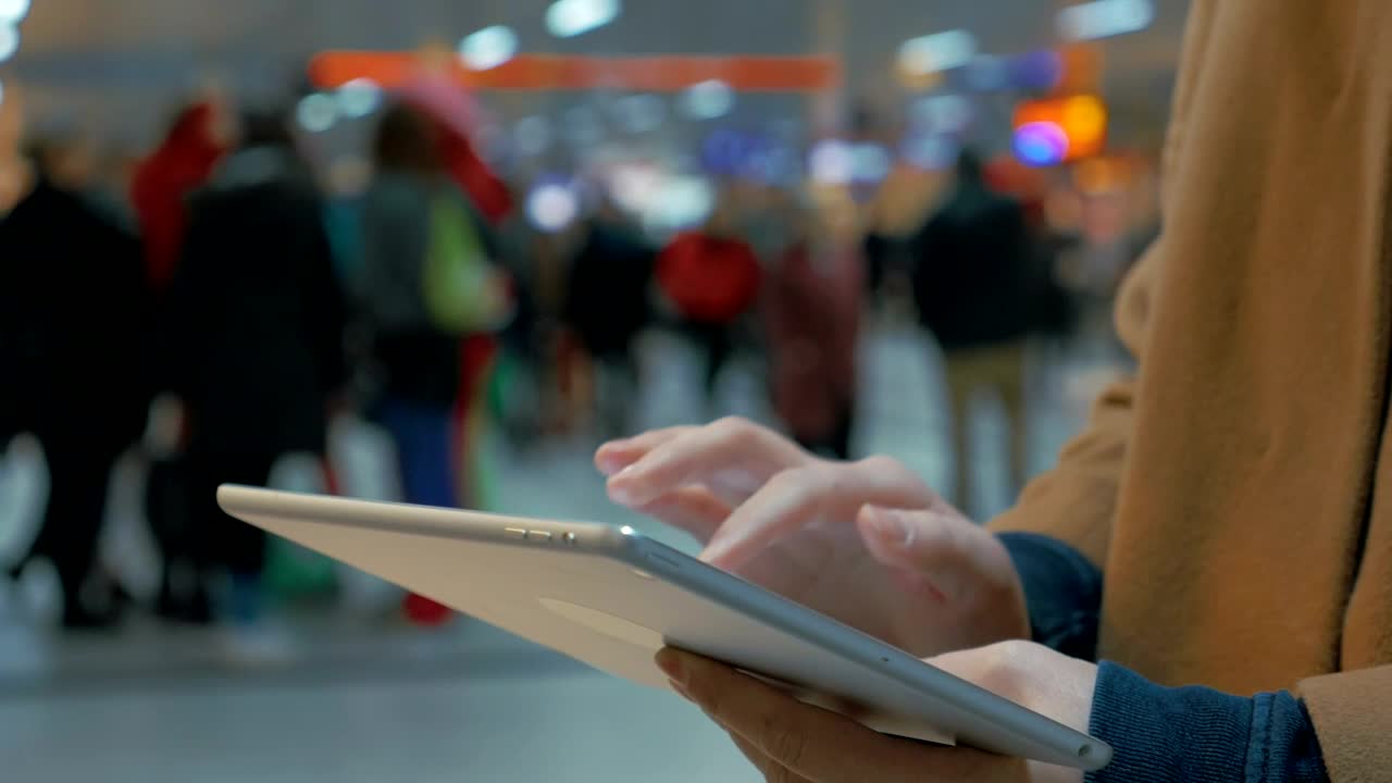 Stock Video Booking Train Tickets On A Tablet Pc Live Wallpaper For PC