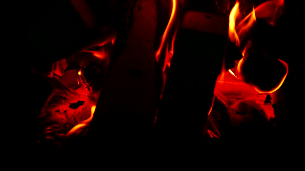 Stock Video Bonfire In Red Flames Live Wallpaper For PC
