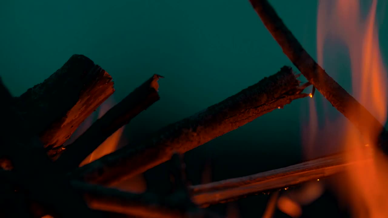 Stock Video Bonfire Burning Against The Night Sky Live Wallpaper For PC