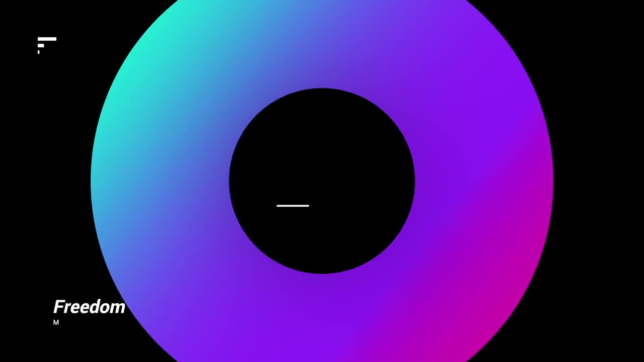 Stock Video Bold Gradient Shape Title Live Wallpaper For PC