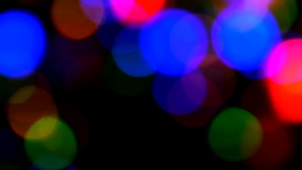 Stock Video Bokeh Of Flashing Lights At Night Live Wallpaper For PC
