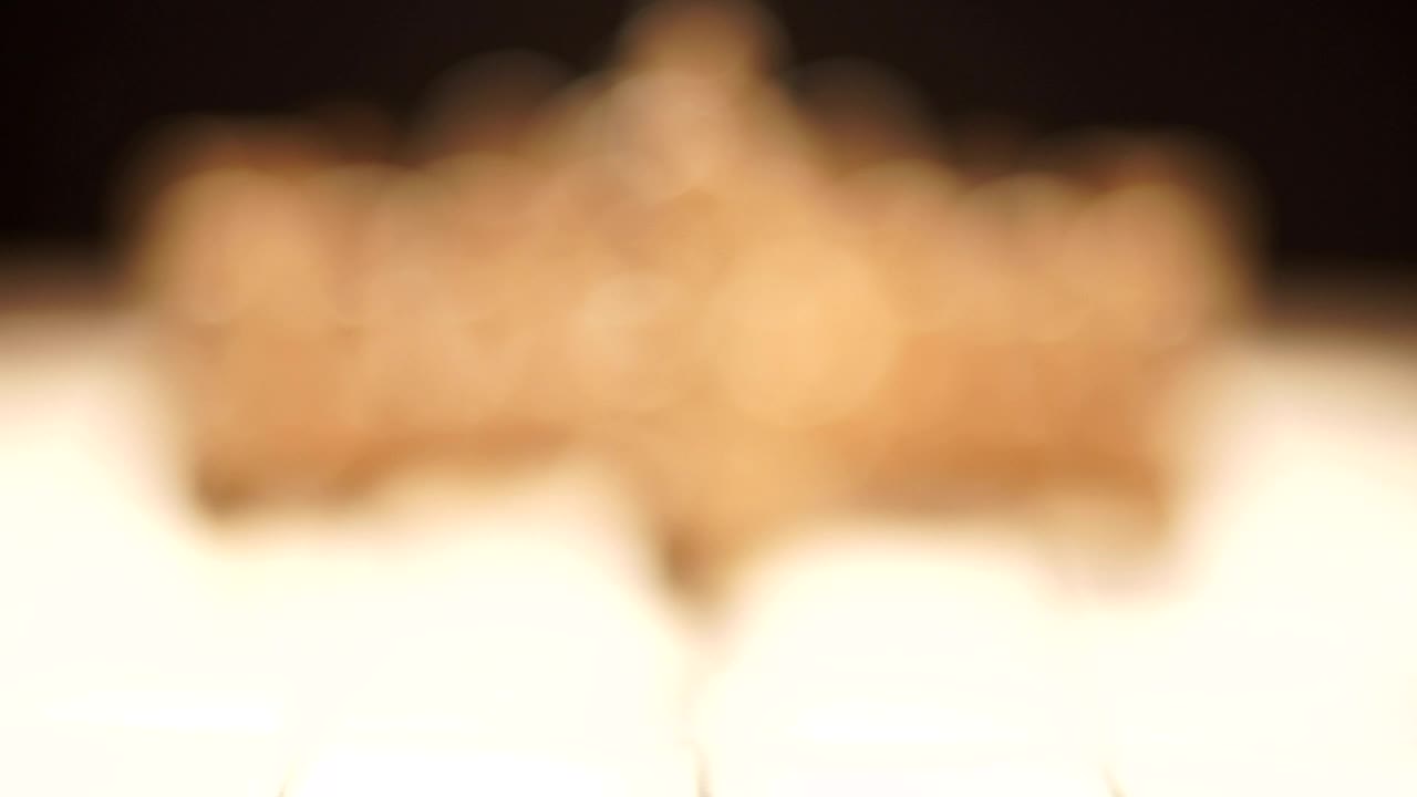 Stock Video Bokeh Blur Focuses On Wooden Chess Piece Live Wallpaper For PC