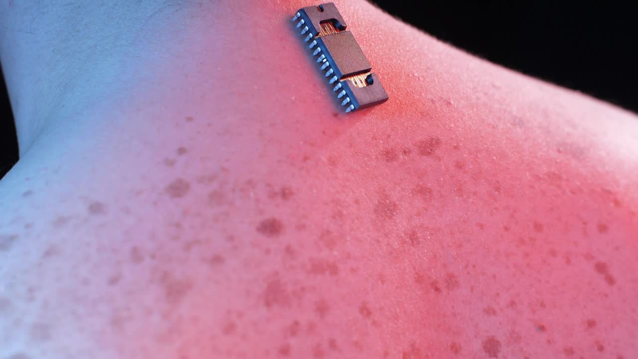 Stock Video Body Implant Chip On The Back Live Wallpaper For PC