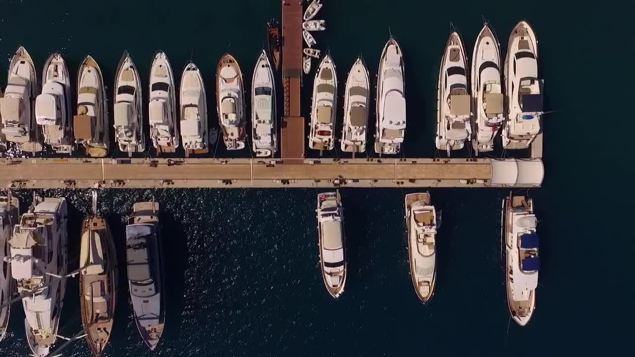 Stock Video Boats Lined Up In A Marina Live Wallpaper For PC