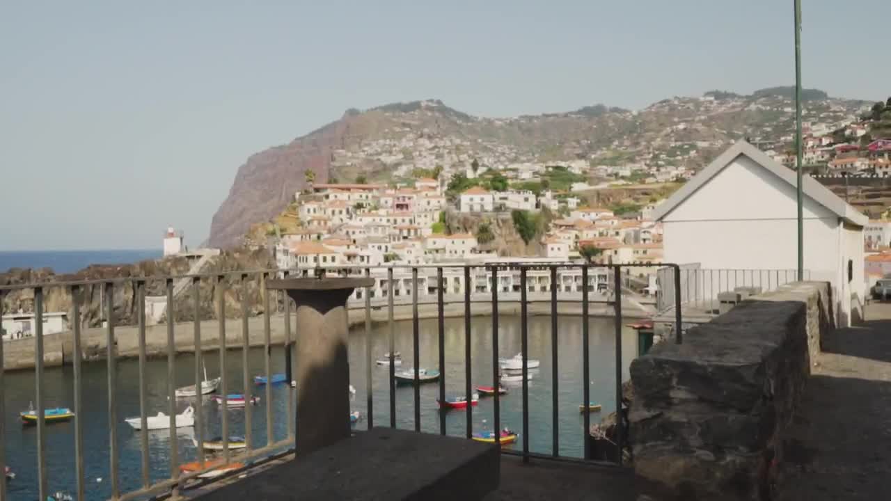 Stock Video Boats In The Sea Seen From A Balcony Live Wallpaper For PC