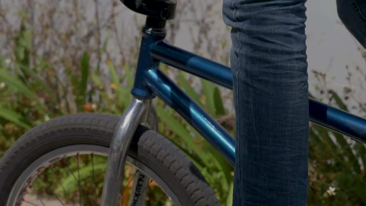 Stock Video Bmx Biker Riding With A Skate Mate Live Wallpaper For PC