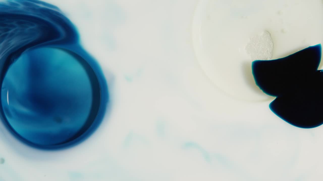 Stock Video Bluish Liquid Ink Flowing In The Background Live Wallpaper For PC