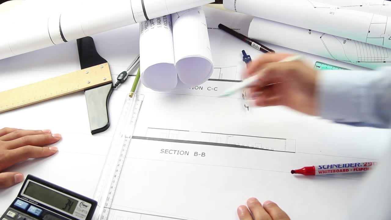 Stock Video Blueprint Mistake In An Architecture Project Live Wallpaper For PC