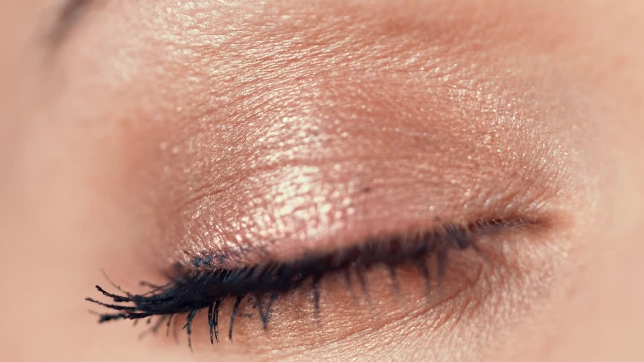 Stock Video Blue Woman Eye Opening And Closing Live Wallpaper For PC