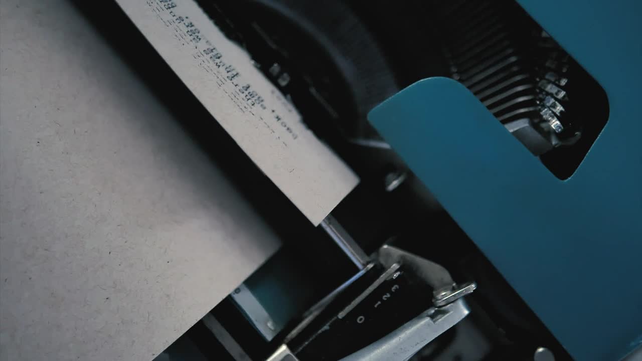 Stock Video Blue Typewriter In Detail View Live Wallpaper For PC