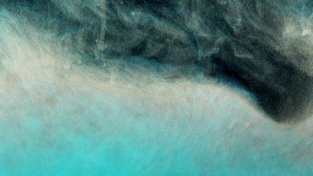 Stock Video Blue Toned Paint Forming Abstract Shapes Underwater Live Wallpaper For PC