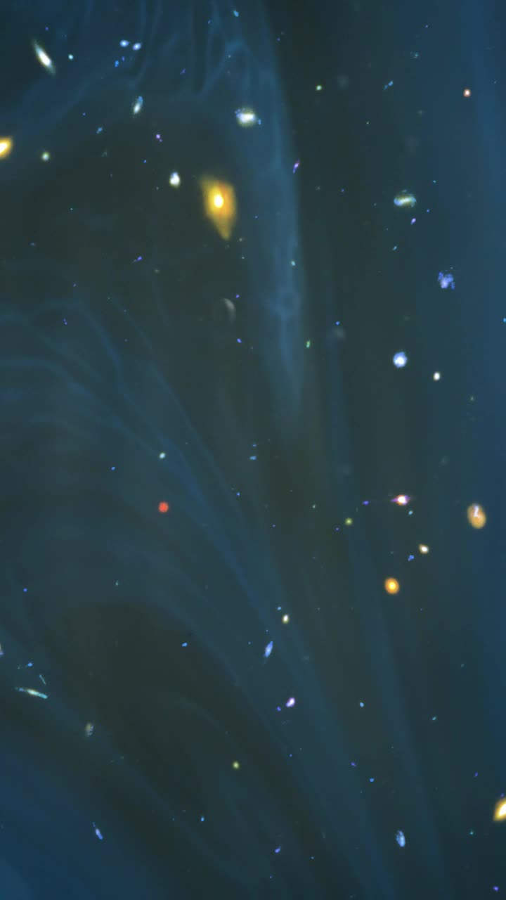 Stock Video Blue Liquid Superimposed On Space With Stars And Galaxies Live Wallpaper For PC