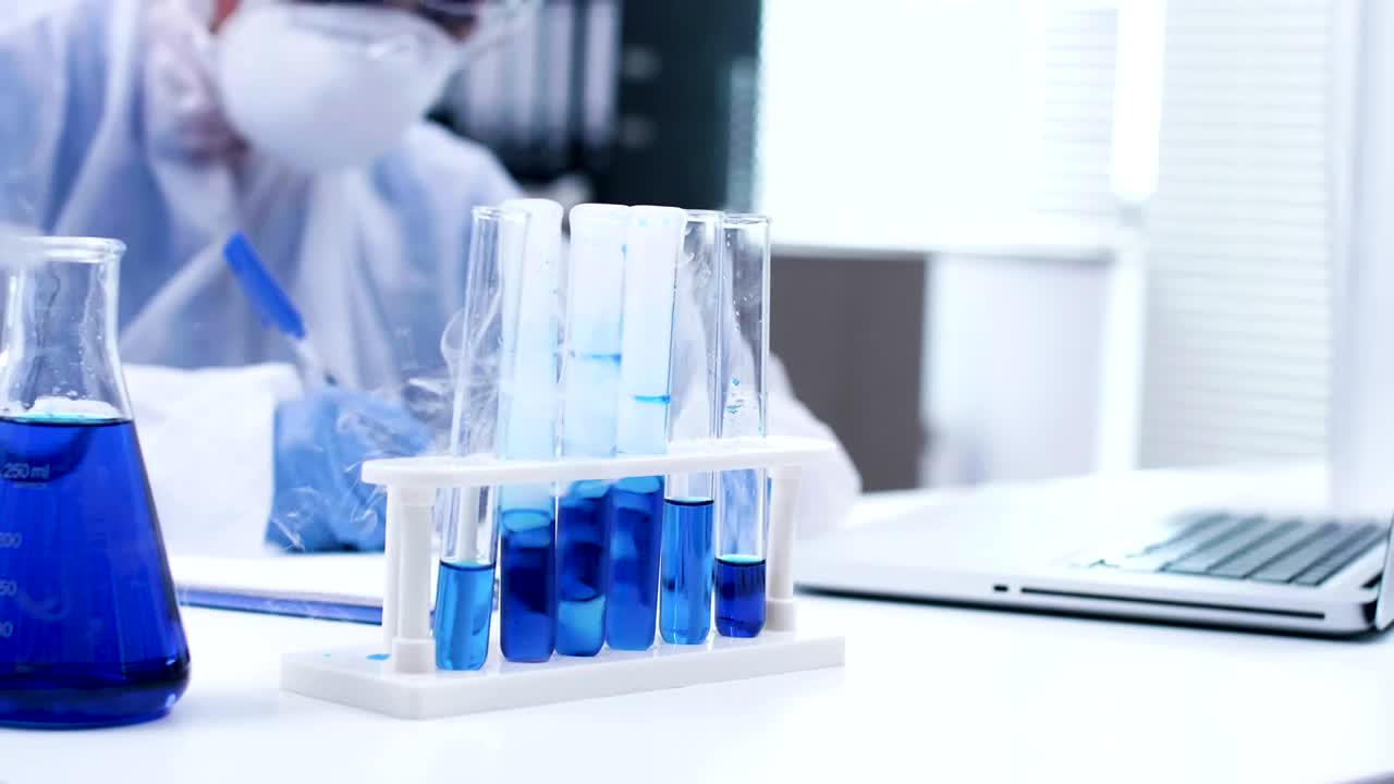 Stock Video Blue Liquid In A Vial Live Wallpaper For PC