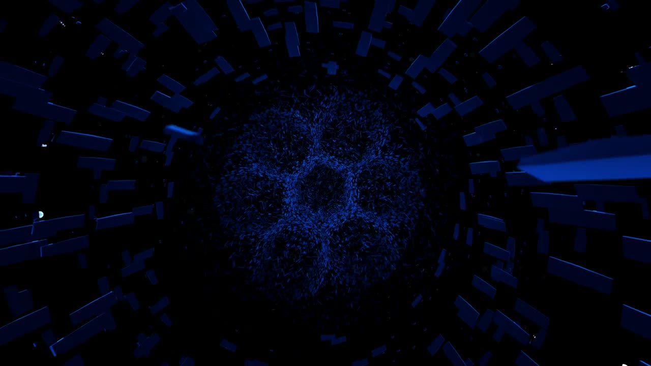 Stock Video Blue Intro Video Flying Through Blue Forms Live Wallpaper For PC