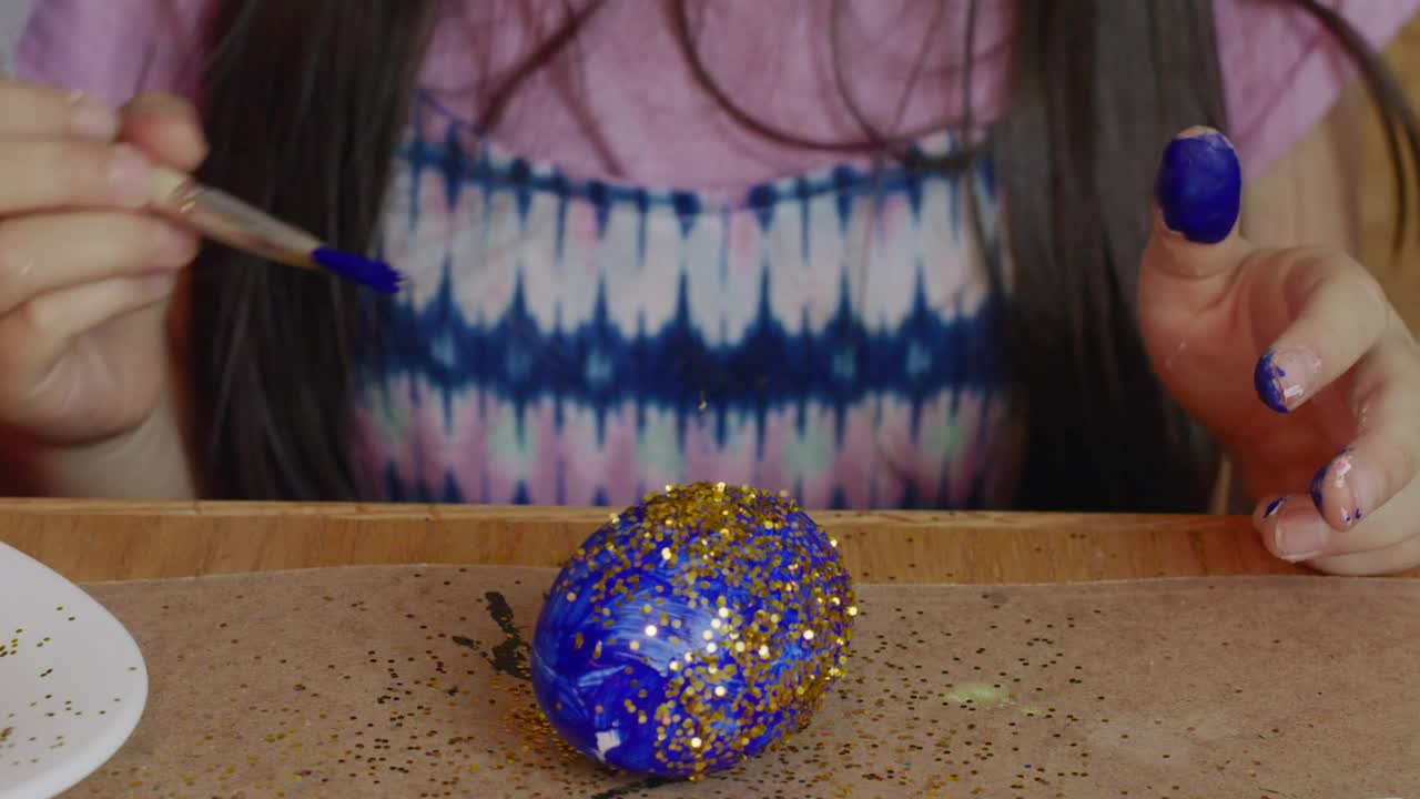 Stock Video Blue Easter Egg With Glitter 4287 Live Wallpaper For PC