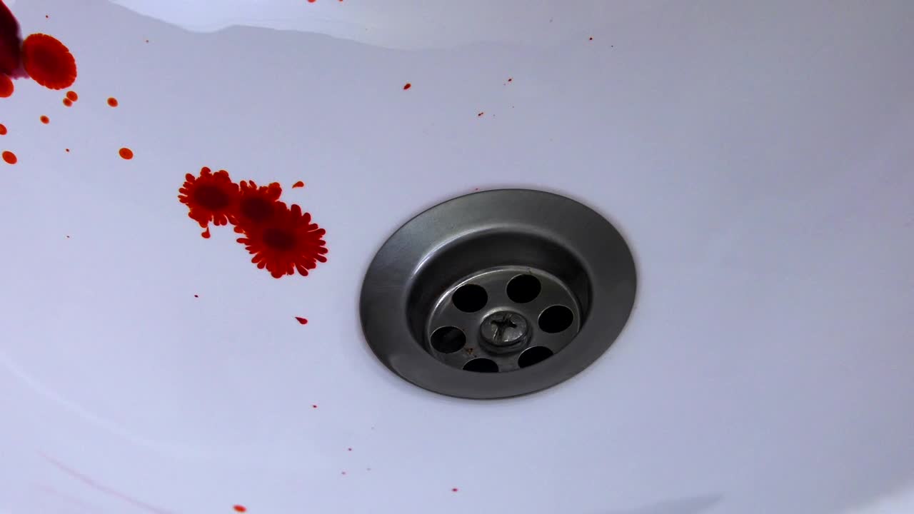 Stock Video Blood Spilling In The Sink Live Wallpaper For PC
