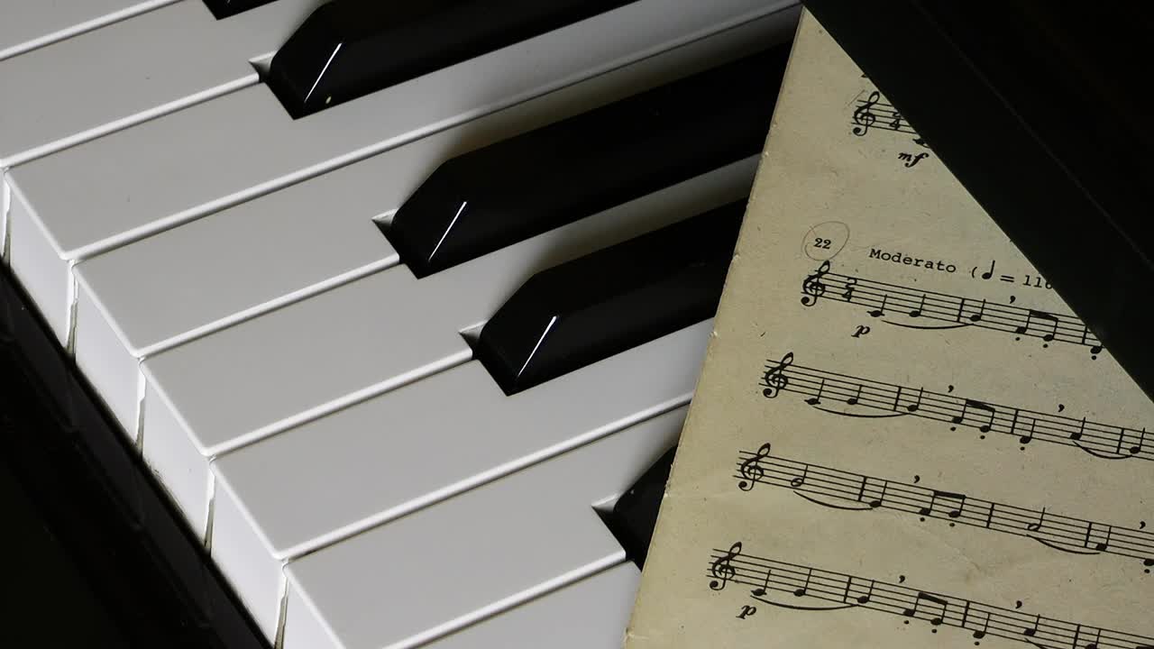 Stock Video Blood Drops On Piano Sheet Music Live Wallpaper For PC