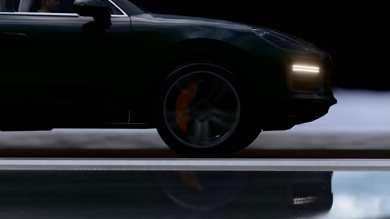 Stock Video Black Suv On A Highway At Night Live Wallpaper For PC