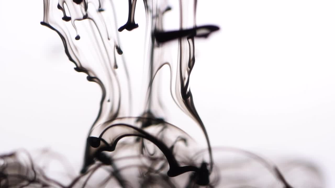 Stock Video Black Ink Falling Underwater Live Wallpaper For PC