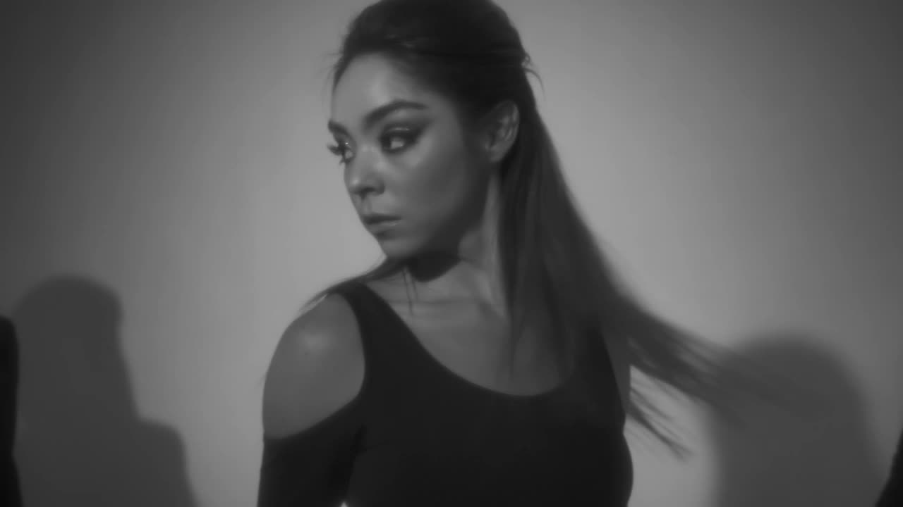 Stock Video Black And White Scene Of A Three Girl Choreography Live Wallpaper For PC