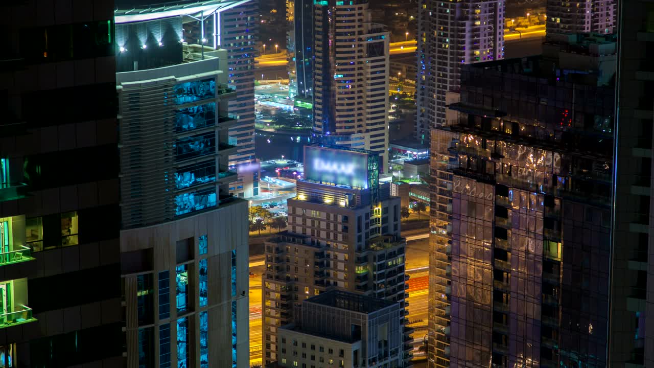 Stock Video Billboard In The Top Of A Building In Dubai Live Wallpaper For PC