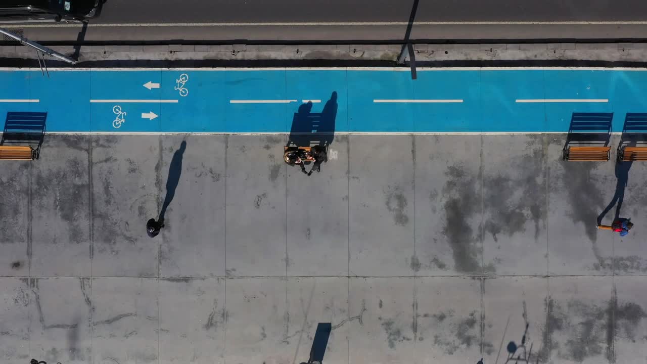 Stock Video Bike Lane Next To A Highway Live Wallpaper For PC