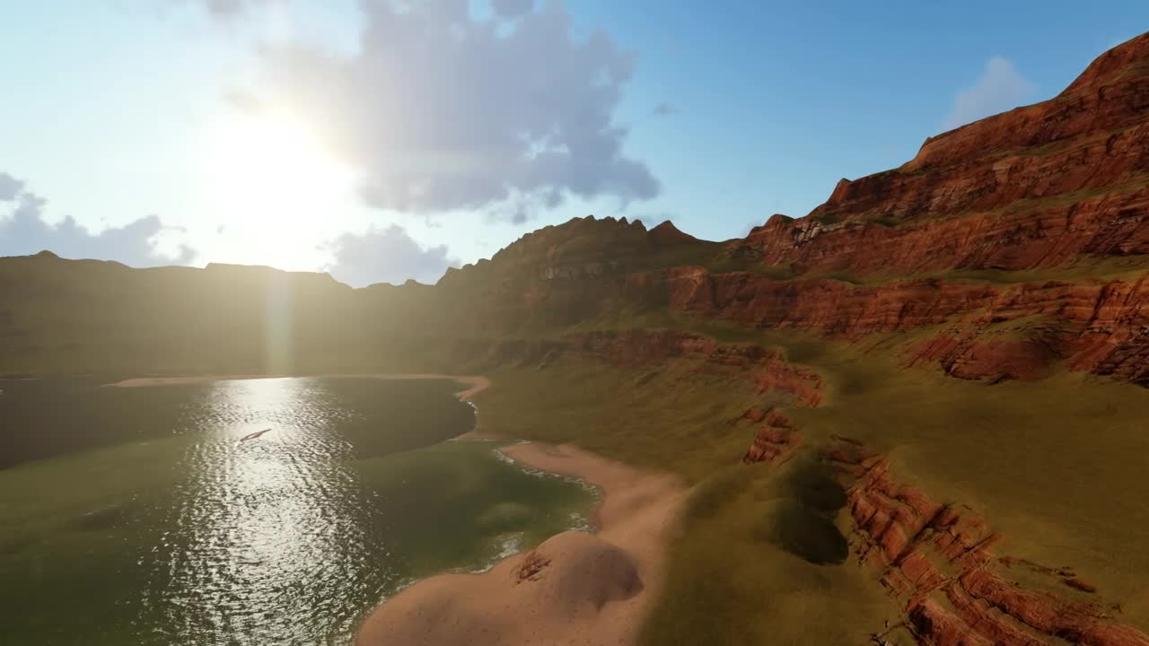 Stock Video Big Ponds In The Bottom Of A Canyon Live Wallpaper For PC