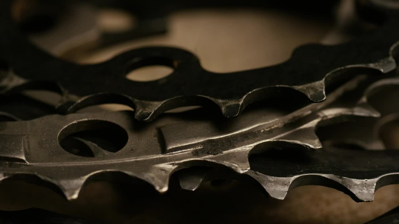 Stock Video Bicycle Gears Rotating Close Up Live Wallpaper For PC