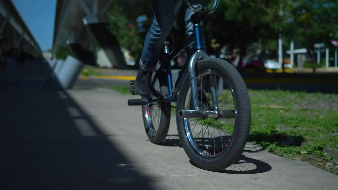 Stock Video Bicycle Being Used On The Sidewalk Live Wallpaper For PC