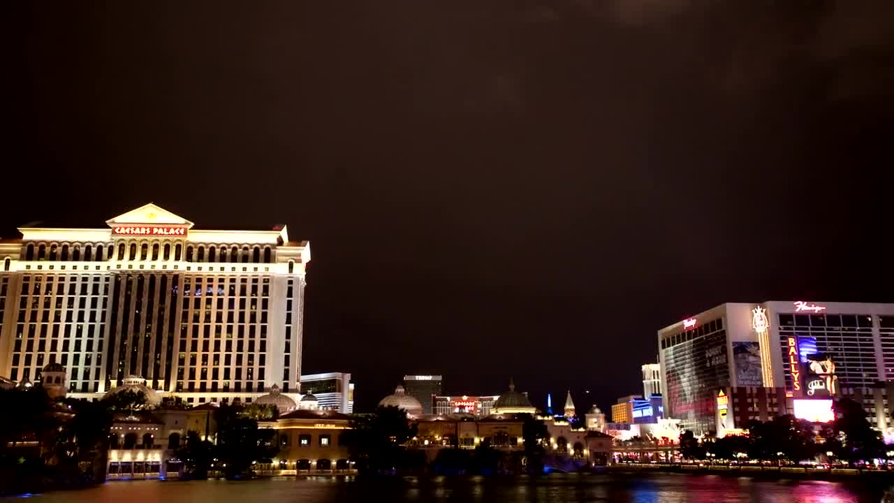 Stock Video Bellagio Fountain Skyline Live Wallpaper For PC