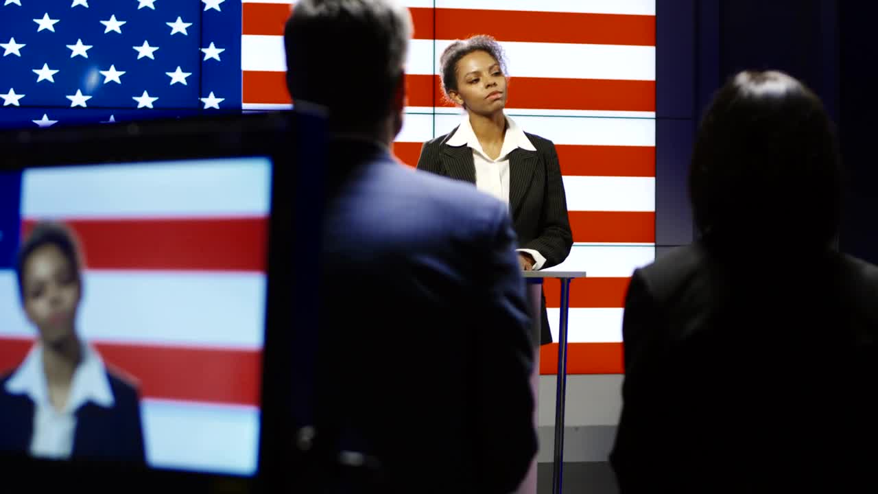 Stock Video Behind The Scenes Of Television Interview Live Wallpaper For PC