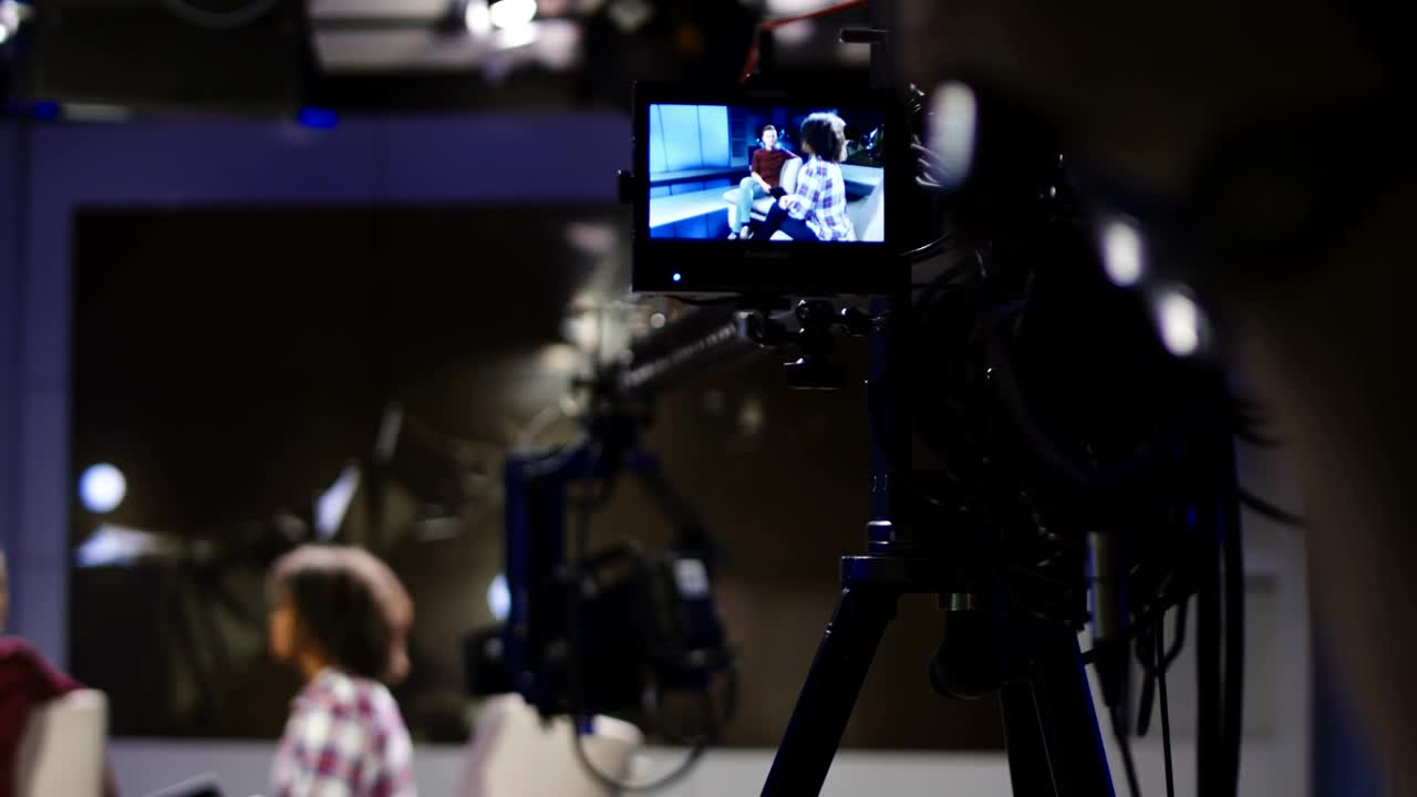 Stock Video Behind The Scenes Of An Interview Show Live Wallpaper For PC