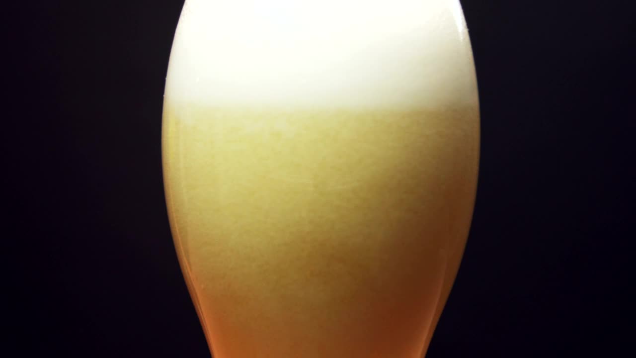 Stock Video Beer Foam Settling In A Glass Live Wallpaper For PC