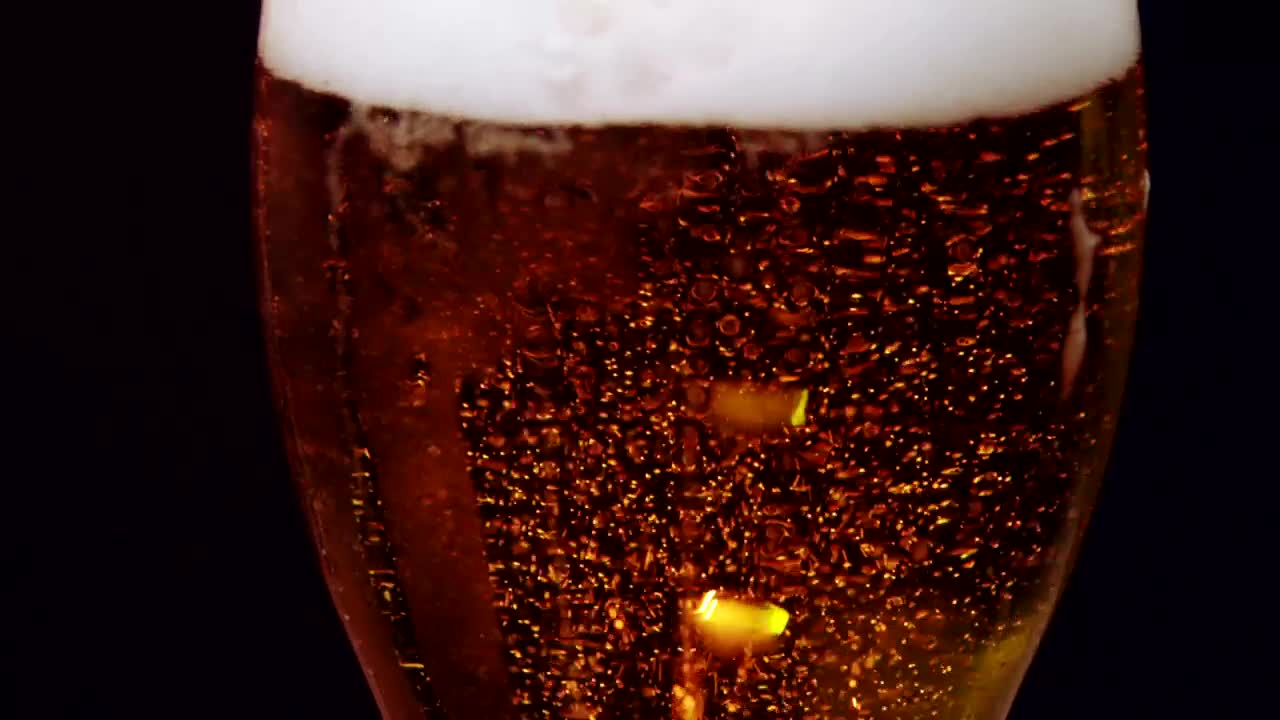 Stock Video Beer Bubbles In A Glass Live Wallpaper For PC